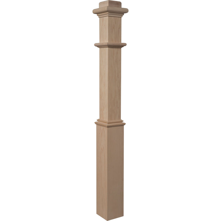960 | Box Newel | Plain Style With Pedestal | 48" x 4 1/2"