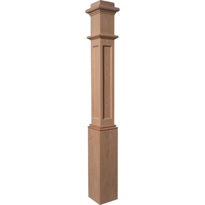 991FP | Box Newel | Flat Panel Design | 56" x 6¼"