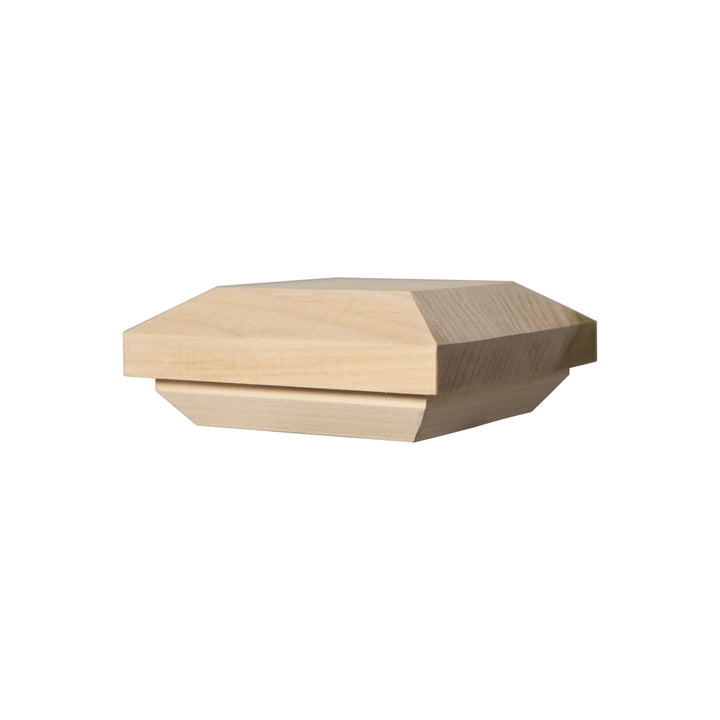 C350 | Box Newel Cap | "C" Style Beveled Top | Fits 3 1/2" Post