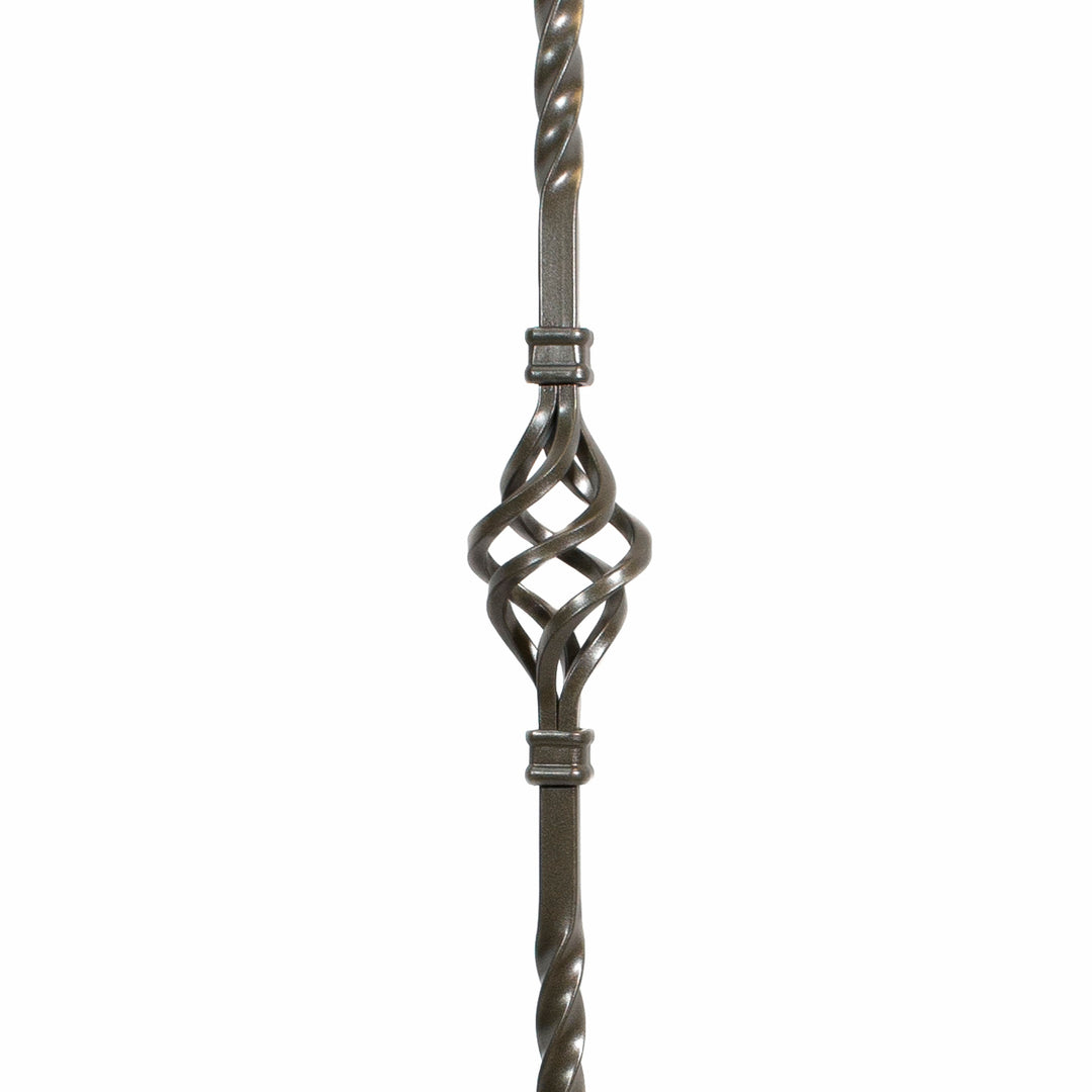 T04 | Iron Baluster | Single Basket | 1/2" x 44"