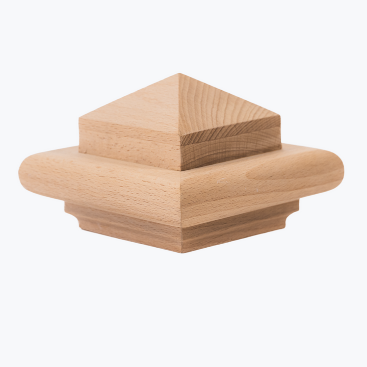B300 | Box Newel Cap | "B" Style Pyramid Top | Fits 3" Post