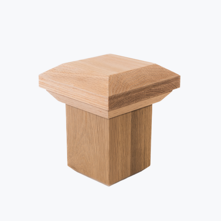 C300 | Box Newel Cap | "C" Style Beveled Top | Fits 3" Post