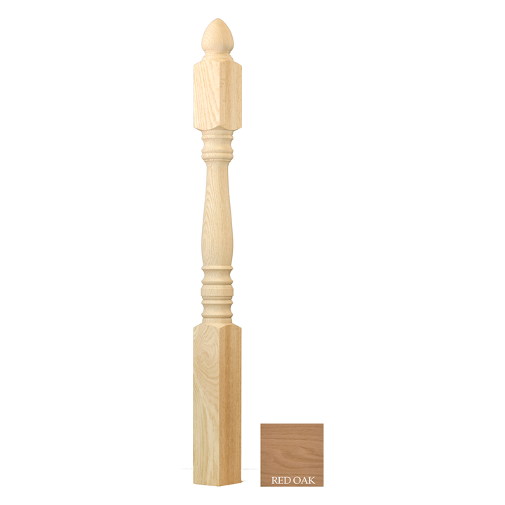 C-4245 | Hampton Angle | Landing Newel 13" Top Block | 59 1/2"