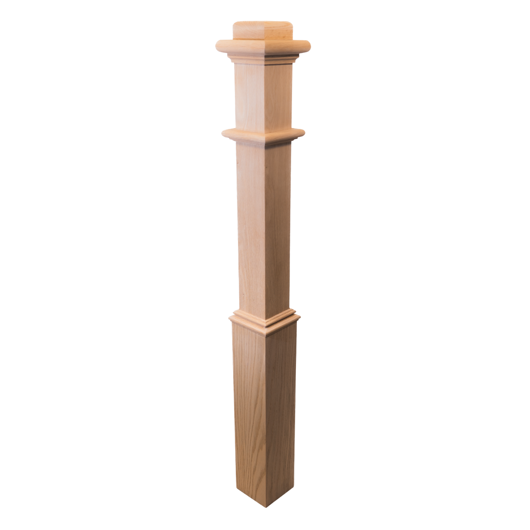 960 | Box Newel | Plain Style With Pedestal | 48" x 4 1/2"